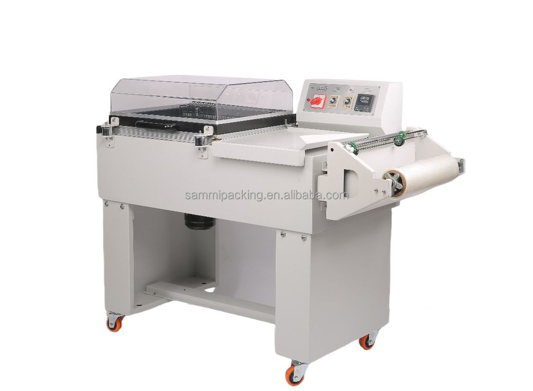 FM-5540 Mesin pengemasan terowongan panas semi-otomatis listrik 2-in-1 untuk kemasan botol/kotak untuk kemasan kayu