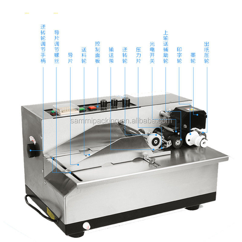 High Speed Widen Type Date Coder, Mesin cetak dengan roda tinta, logo Marking Printer Equipment