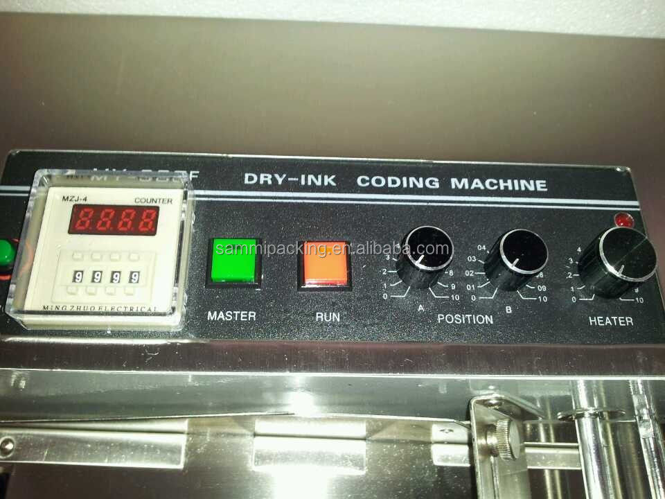 High Speed Widen Type Date Coder, Mesin cetak dengan roda tinta, logo Marking Printer Equipment