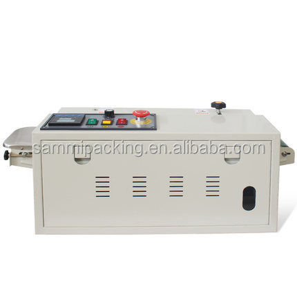 High-Speed Continuous Band Sealer FR900C - Mesin Penutup Kantong Plastik dengan Counter, Pengemasan Makanan Panas Penutup