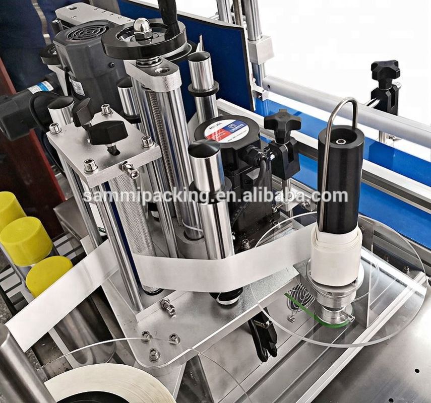 Kualitas tinggi Self Adhesive Labeler Automatic Labeling Machine Label Sticker Machine untuk botol bulat