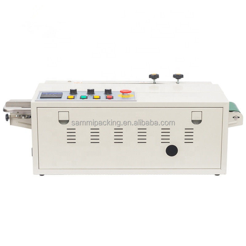 Mesin Segel Kantong Horisontal Semi-otomatis Segel Panas yang Didorong Manual Listrik untuk Karton Foil Termasuk Pencetakan Tanggal Batch