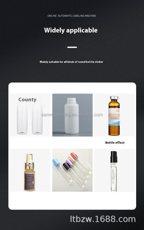 Mesin Pelabelan Otomatis Desktop Berkecepatan Tinggi - Botol Bulat Precision Self-Adhesive Label Sticker dengan Conveyor Factory Price