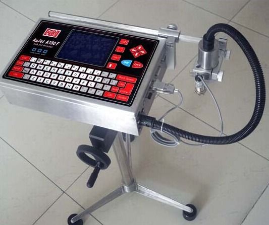 Industri CIJ Inkjet Printer QR Code Batch Number Printing Machine Inkjet CIJ Printer untuk botol kabel kawat Kode kadaluarsa