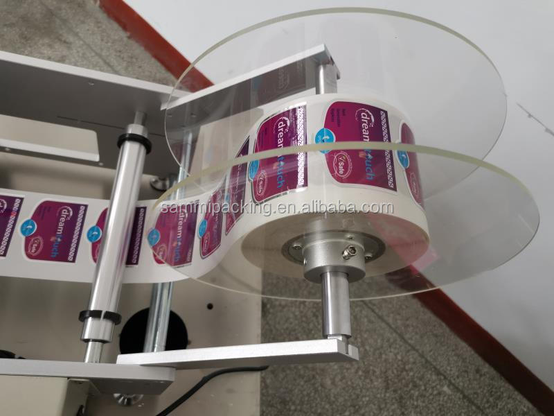 Mesin Pelabelan Botol Plastik Semi Otomatis Label Sticker Meja Double Side Bottle Label Mesin