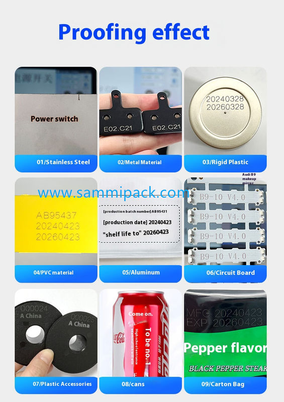 Mesin pengkodean laser kelas industri untuk produksi kecepatan tinggi Printer jet laser untuk botol