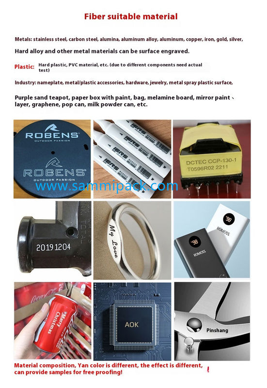 Handheld Portable Mini Fiber Laser Marking Machine untuk Metal 20W 30W Deep Engraving Laser