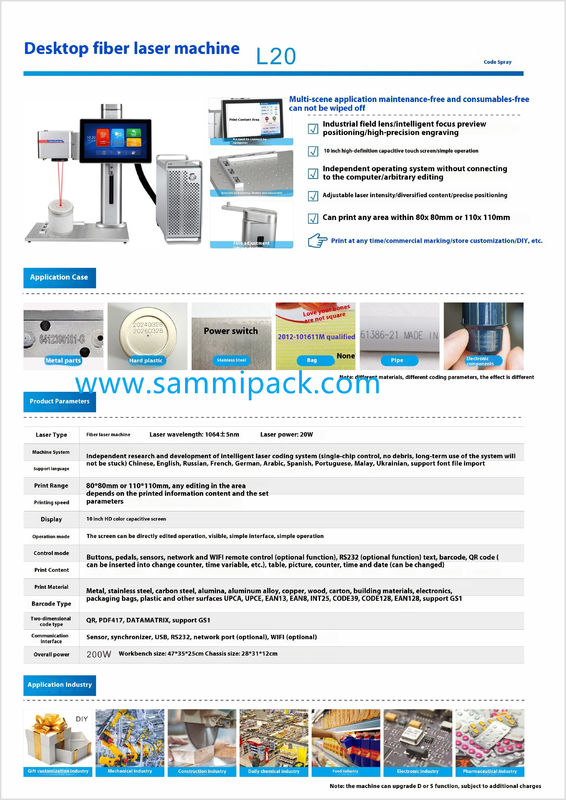 Handheld Portable Mini Fiber Laser Marking Machine untuk Metal 20W 30W Deep Engraving Laser