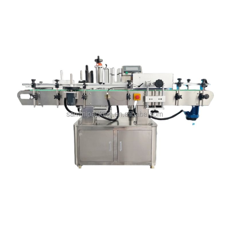 2024 Penjualan di Cina Mesin Pelabelan Silinder Semi-otomatis yang Dapat Diandalkan Dikuasai Listrik dengan Komponen PLC Kemasan Karton Kayu