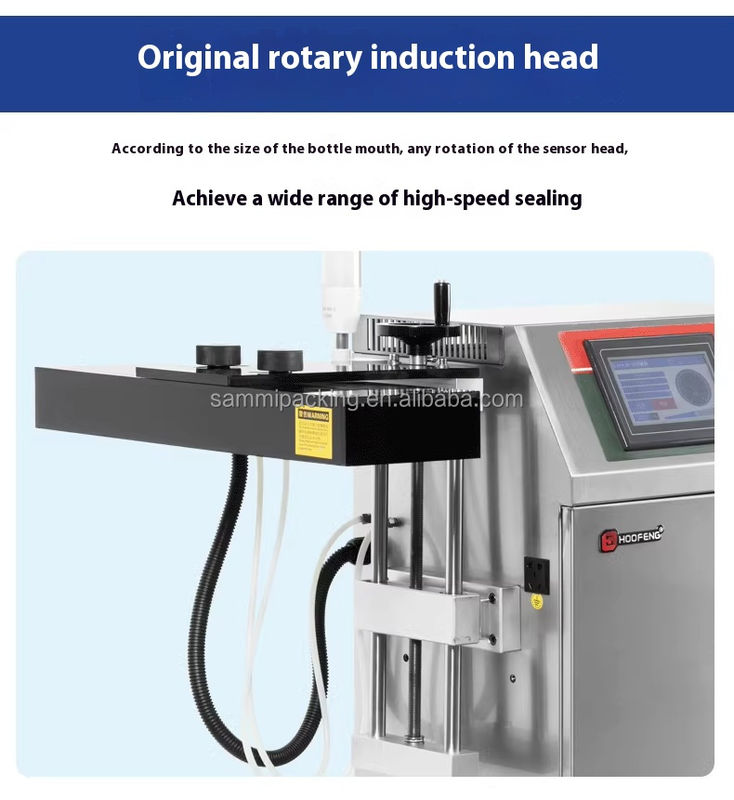 Mesin Segel Induksi Foil Aluminium Kaca Kaleng Kontinu Otomatis Penuh untuk Botol Plastik