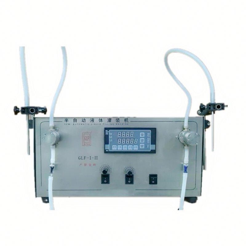 GLF-I-II Gear Pump Mesin Botol Minyak Zaitun Mesin Pengisi Cairan Kepala Ganda, Pengisi Minyak (3-3000ml)