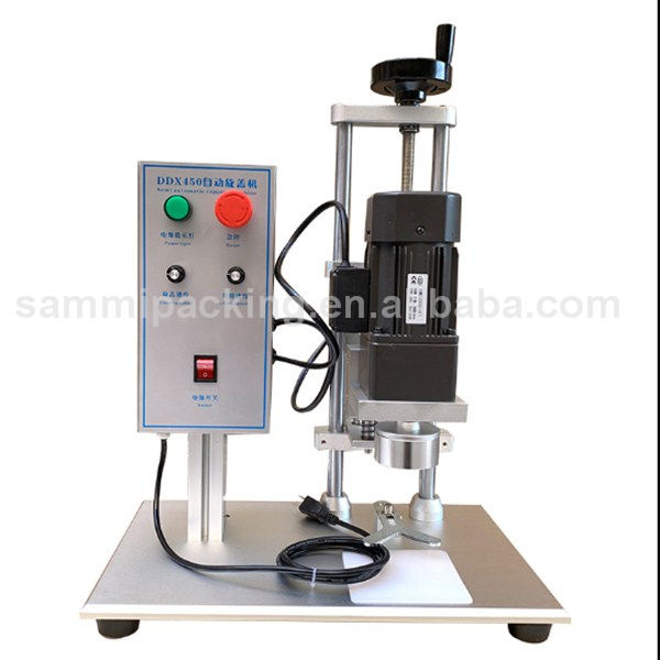 Harga pabrik DDX-450 Semi-Automatik Desktop kecil Electric Cap Sealing/screwing/tighten/capping Machine untuk Plastic Cap