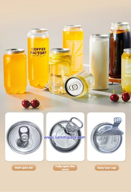 2025 Hot Sell Commercial Automatic Can Sealer Machine - 200ml-500ml PET Can untuk Jus, Soda, Boba, Penutup Panas & Pengemasan