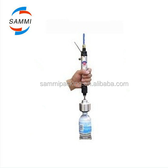 Portable Pneumatic Single Head Screw Pet Bottle LId Lock Capping Machine untuk Sekrup Plastik