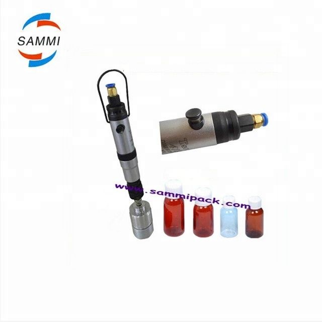 Portable Pneumatic Single Head Screw Pet Bottle LId Lock Capping Machine untuk Sekrup Plastik