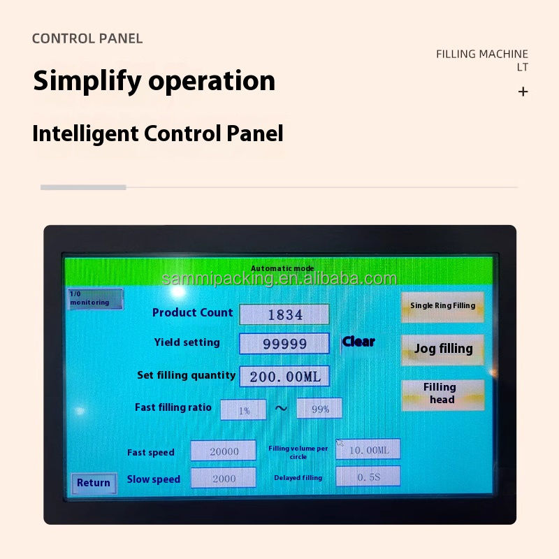 2025 Mesin Pengisi Pompa Rotary Terbaru untuk Cairan Tepuh Krim & Pasta untuk Kosmetik / Makanan