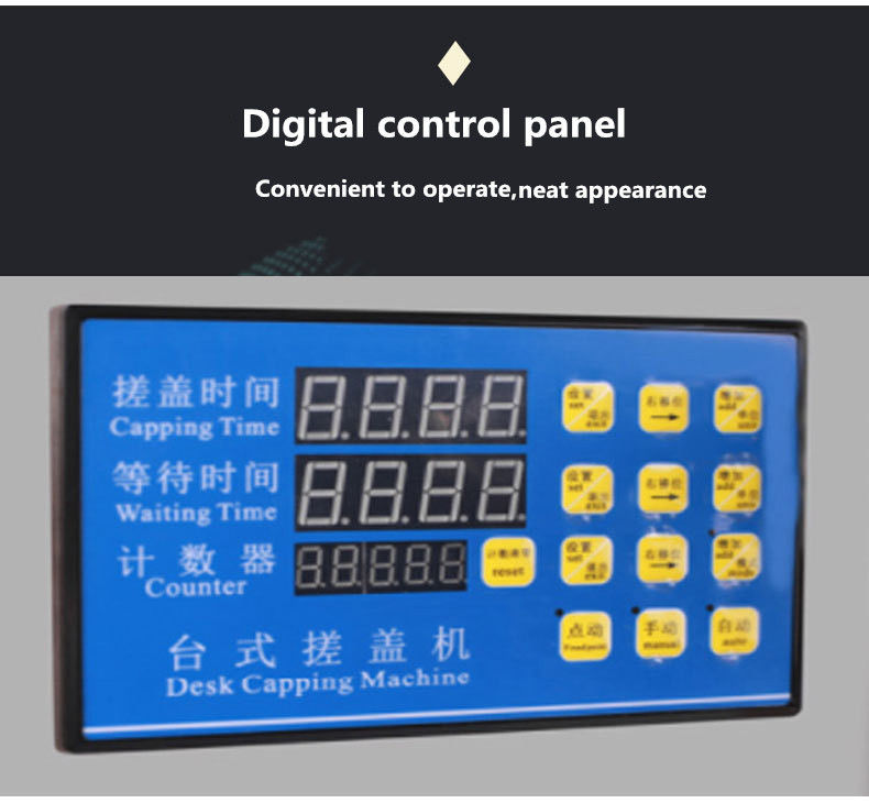 Penyegel Botol Plastik Industri Tahan Lama Screw Capper Peralatan Penutup Toples Tincture Herbal Mesin Penutup