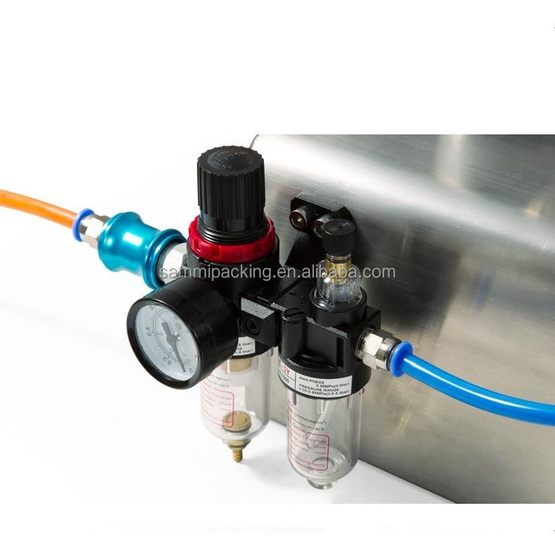 Mesin Pengisian Cairan Pneumatik Piston Berkualitas Tinggi Pengisi Cairan Kapasitas Besar untuk Detergen Minyak Jus Susu Soya