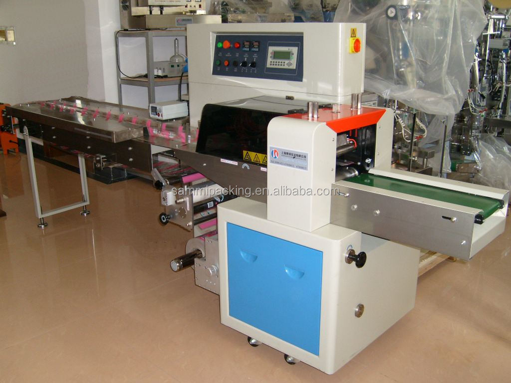 Mesin Pengemas Bantal untuk Kue/Sabun/Gula Putih Gula Merah Batang Kacang Mesin Pengisi Pengemas Kantong