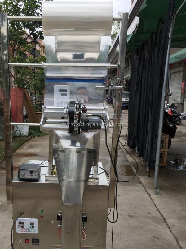 Penjualan Sangat Panas Mesin Pengemas Kantong Otomatis Volumetrik 100-500g dengan Printer Tanggal Sensor Sel Foto