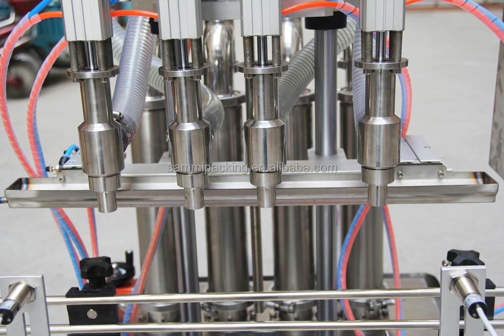 Mesin Pengisi Granular Saus Selai Kacang Otomatis Berkualitas Tinggi untuk Botol 500ml Minuman, Minyak, dan Jus Pasta Lengket