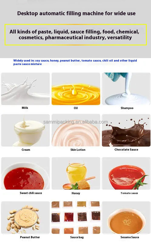 Mesin Penuh Krim Kosmetik Otomatis Berkecepatan Tinggi Mesin Penuh Saus Tomat Pengisi selai kacang dengan konveyor