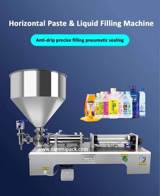 Mesin Pengisi Kosmetik Krim Lotion Pencampur Pemanas Pneumatik untuk Madu Saus Krim