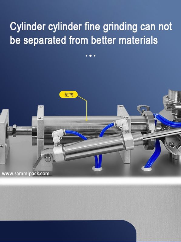 Mesin Pengisi Kosmetik Krim Lotion Pencampur Pemanas Pneumatik untuk Madu Saus Krim