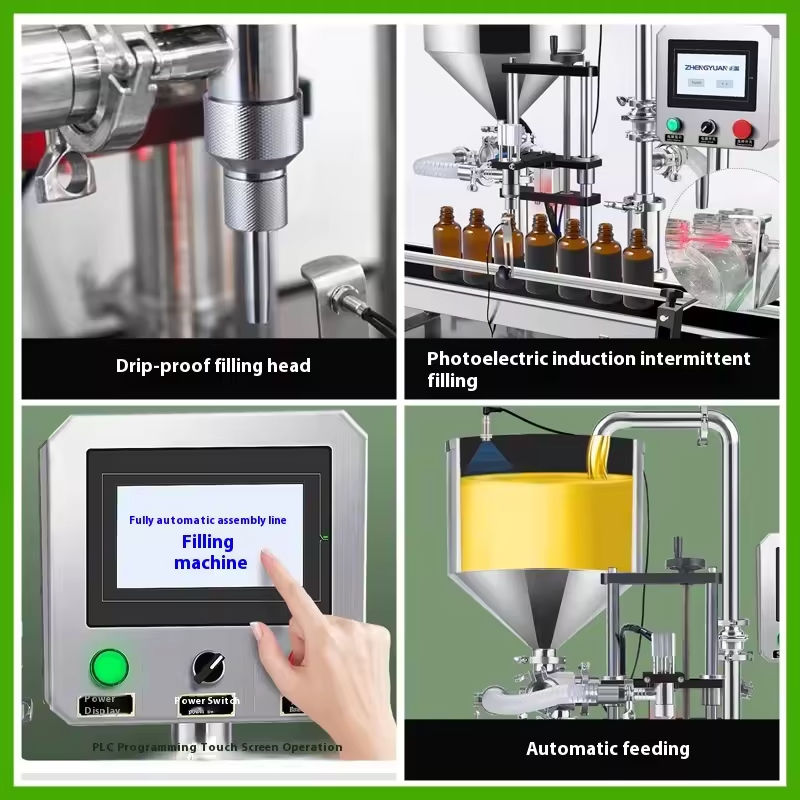 Operasi Mudah Servo Rotor Pompa Otomatis Penuh Mesin Paste Cairan Untuk Madu Kental Cairan Mentega Kecap