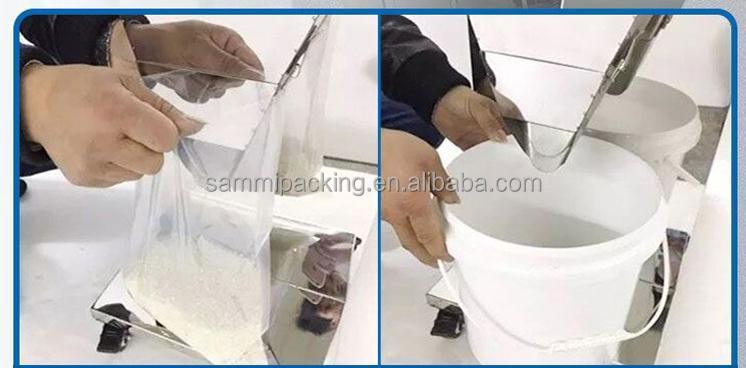 110V/220V Otomatis Menimbang Mesin Pengisi Bubuk Biji Teh Biji Gandum Kacang Pengisi dengan Hopper Besar