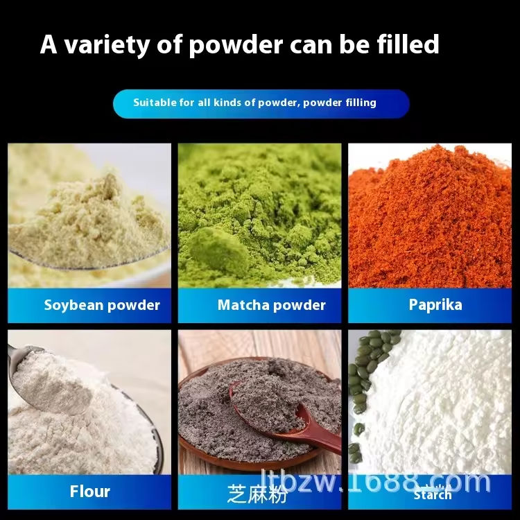 Mesin Pengemas Pengisi Penimbang Kustom Untuk Kopi Cabai Protein Kecil Susu Bubuk Kering Bumbu Bubuk Susu Bubuk Cuci