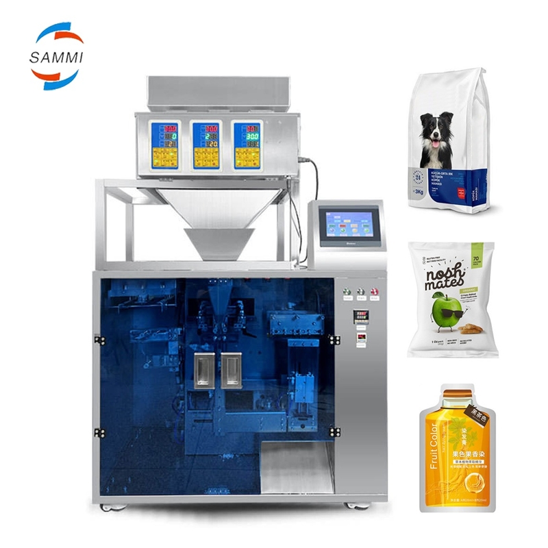 Desain Baru Full Automatic Stand Up Bag Bag Granule Pengisian dan Sealing Packing Machine Harga Pabrik