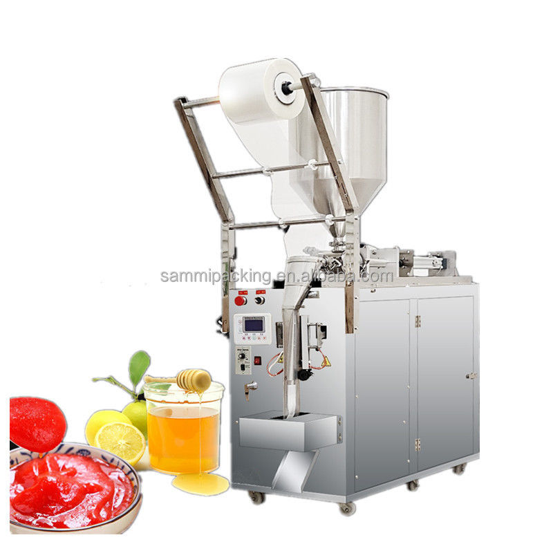 Hot Sale Otomatis Eco-Friendly Sauce Bag Packing Machine Bahan Kayu Elektrik Didorong Inti Motor Komponen Kimia