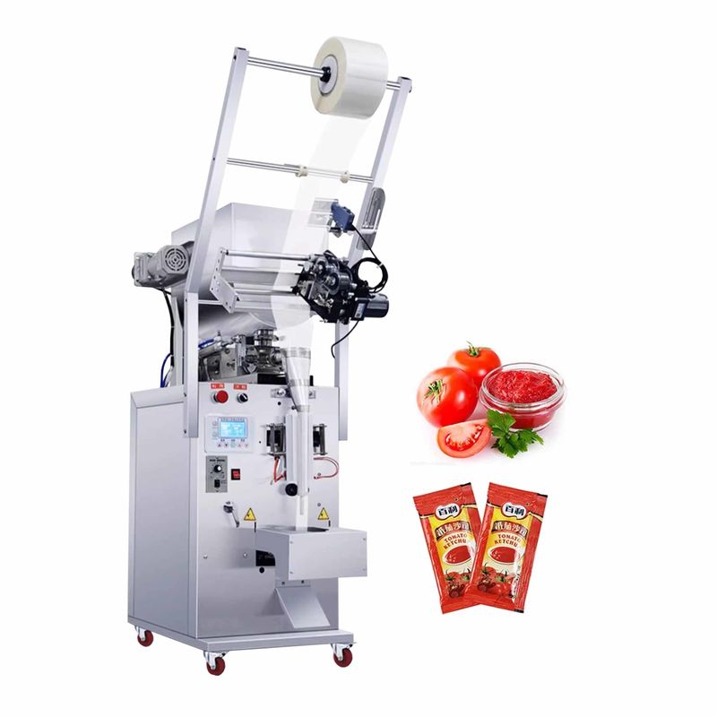 Harga Grosir Pabrik Profesional Kantong Pasta Tomat Cair Saus Tomat Pasta Sachet Mesin Foil Film Printer Tanggal Mixer Makanan