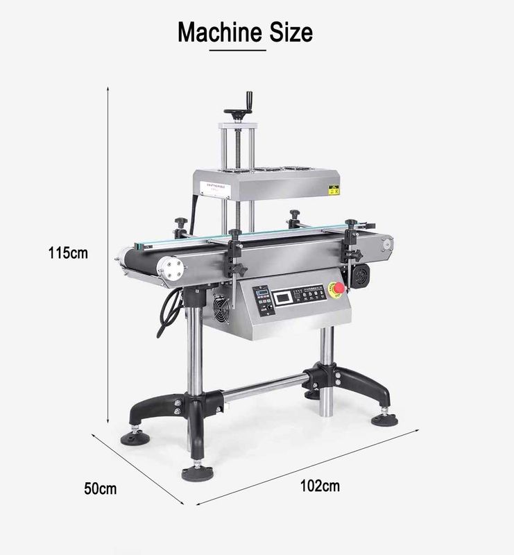 Aluminium Foil Botol Sealer Elektromagnetic Induction Heat Sealing Machine untuk Minuman Kaleng Barel Paper Glass Packaging Gear