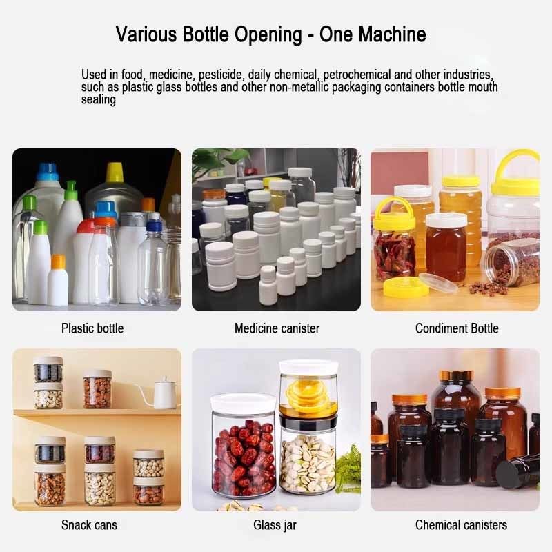 Aluminium Foil Botol Sealer Elektromagnetic Induction Heat Sealing Machine untuk Minuman Kaleng Barel Paper Glass Packaging Gear