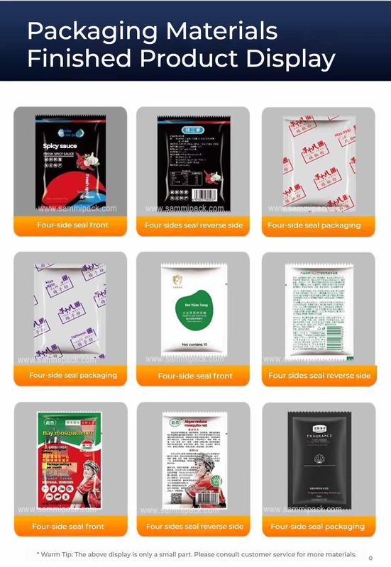 Tas kecil Saus Cairan Ketchup Mesin Pengemasan 4 Sisi Segel Kantong Produsen Harga yang baik untuk Aplikasi Makanan Kantong Pengemasan