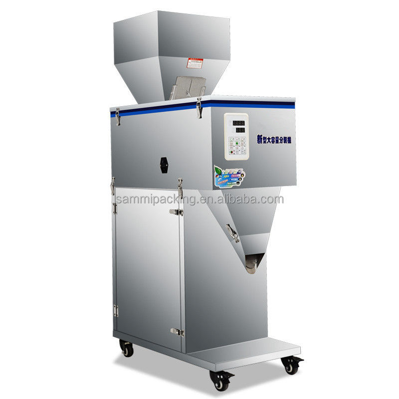 Mesin Pengisi Timbangan Butiran Otomatis Kustom Pabrik Penjualan Panas, pengisi timbangan, Pengisi Getar 100g-999g