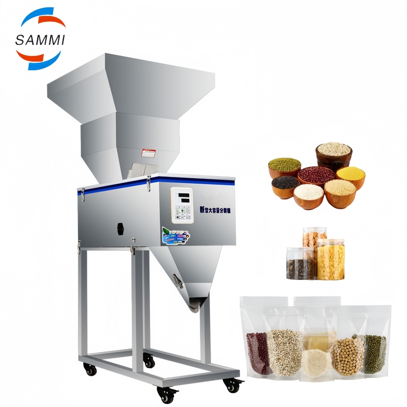 Kualitas tinggi 2500g mesin pengisi bubuk rempah kering Dispenser butiran untuk minuman air garam biji-bijian