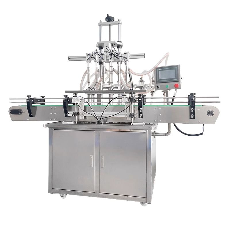 Jalur produksi pengisian cairan otomatis Mesin pengisian cairan botol kecil otomatis Mesin penutup dan penandaan