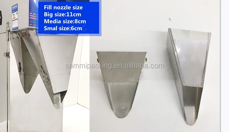 Mesin Timbang Bubuk Bumbu Semi Otomatis Kualitas Tinggi 100-3000g Mesin Pengisi Timbangan Getaran dengan Hopper Besar