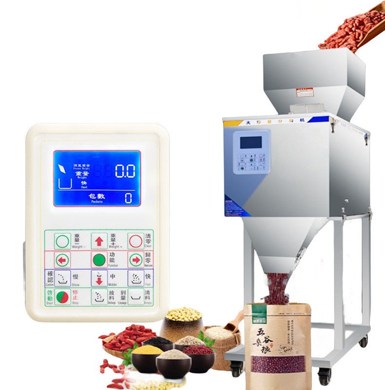 Mesin Pengisi Bubuk Dispensing Teh Kapasitas Besar 100-2500g Mesin Penimbang Semi Otomatis