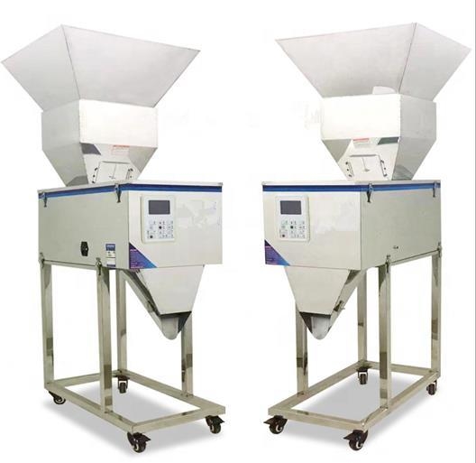 Mesin Pengisi Timbang Granul/Bubuk/Beras/Kopi/Bumbu Semi Otomatis Kualitas Tinggi 100-3000g dengan Corong Besar