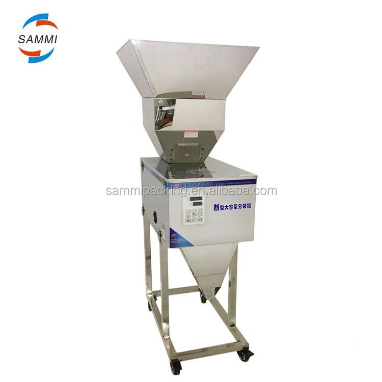 Mesin Pengisi Timbang Granul/Bubuk/Beras/Kopi/Bumbu Semi Otomatis Kualitas Tinggi 100-3000g dengan Corong Besar