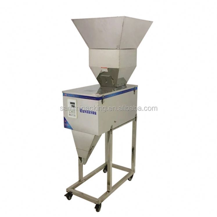 Mesin Pengisi Timbang Granul/Bubuk/Beras/Kopi/Bumbu Semi Otomatis Kualitas Tinggi 100-3000g dengan Corong Besar
