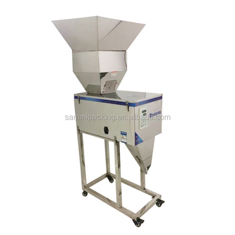Mesin Pengisi Timbang Granul/Bubuk/Beras/Kopi/Bumbu Semi Otomatis Kualitas Tinggi 100-3000g dengan Corong Besar