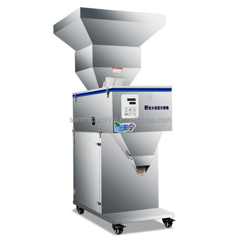 100-2500g terbaru Kapasitas besar biji-bijian rempah-rempah kacang biji-bijian mesin menimbang makanan dengan besar hopper