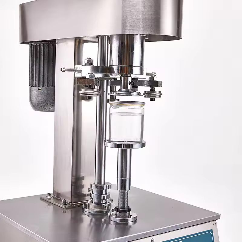 Mesin Segel Listrik Vertikal DFJ-160 untuk Cangkir Mudah-Buka Kaleng Plastik dan Logam Pelat Timah Baja Tahan Karat, Penyegel Kaleng Timah