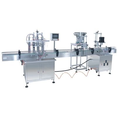 Otomatis Botol Labeler Cairan Penuh Capping Dan Mesin Label