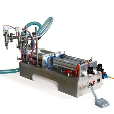 Mesin Pengemasan Pengisian Cairan Listrik, Filler Piston Berkepala Berganda Horizontal